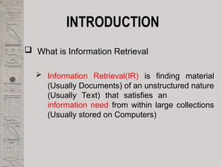 Introduction to Information retrieval system | PPT