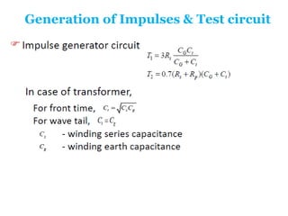 Generation of Impulses & Test circuit

 