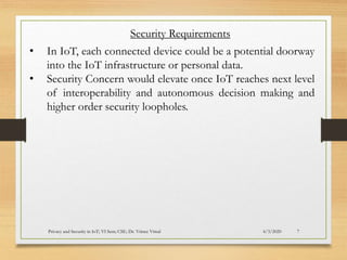 Security Requirements in IoT Architecture | PPT