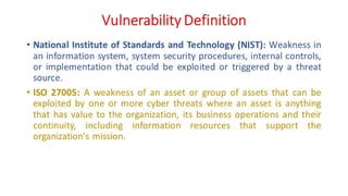 Cyber Security - Unit - 1 - Systems Vulnerability Scanning Overview of ...