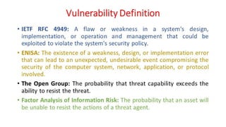 Cyber Security - Unit - 1 - Systems Vulnerability Scanning Overview of ...