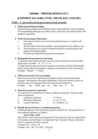 Unit 1 | PDF