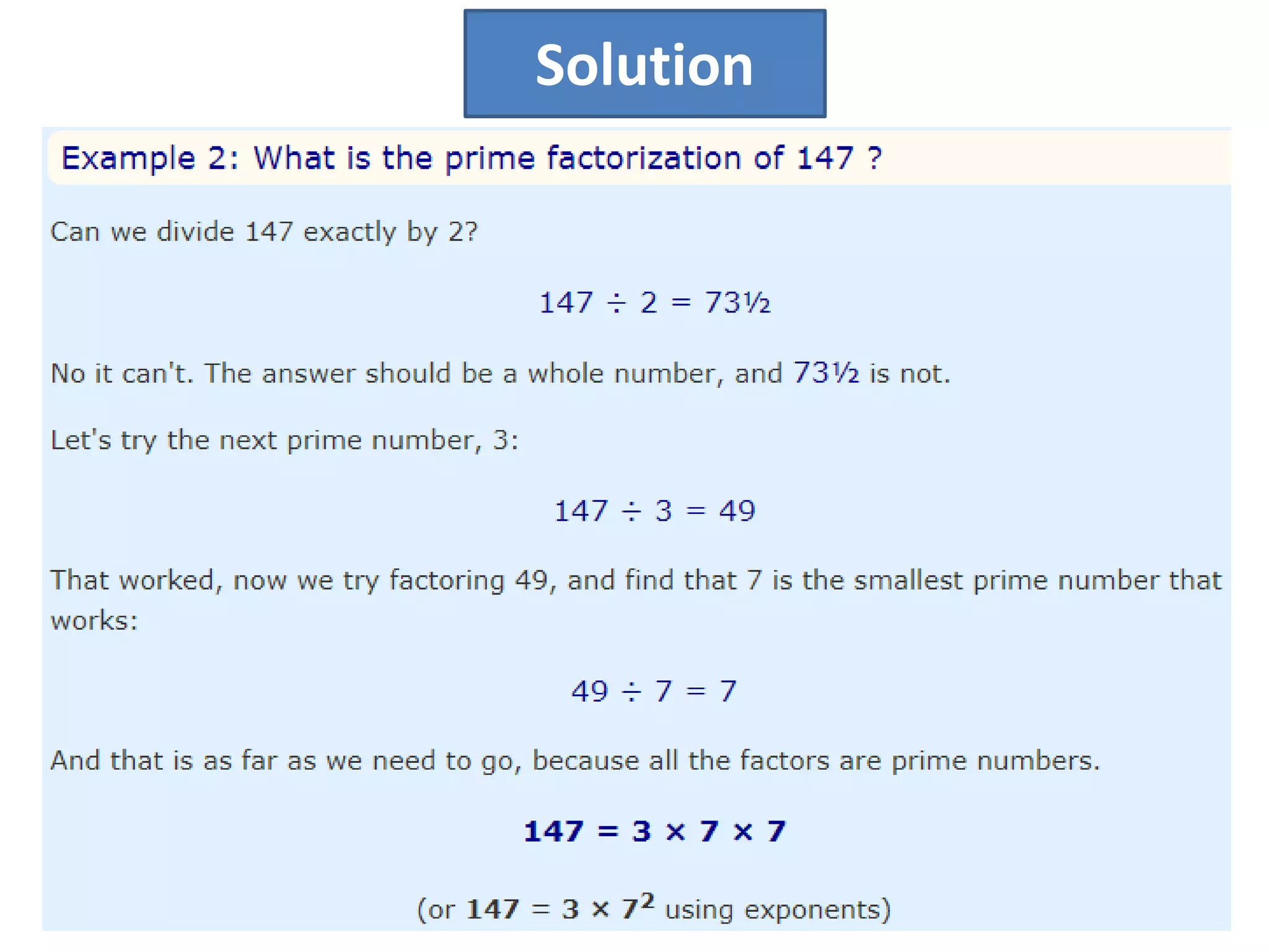 Solution
 