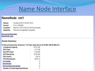 Name Node Interface
 