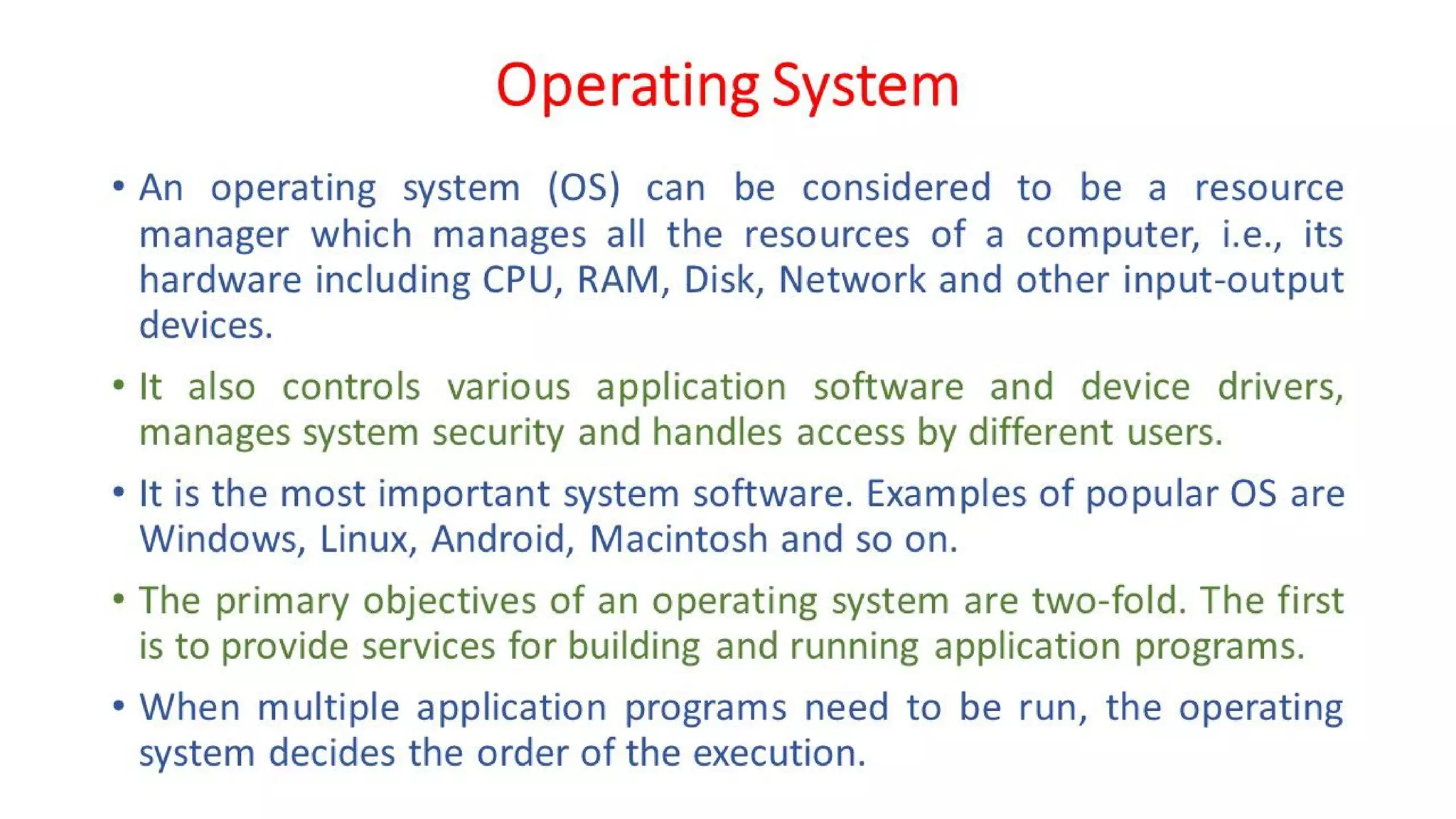 OSV - Unit - 1 - Introduction