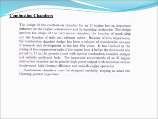 Combustion Chambers
 