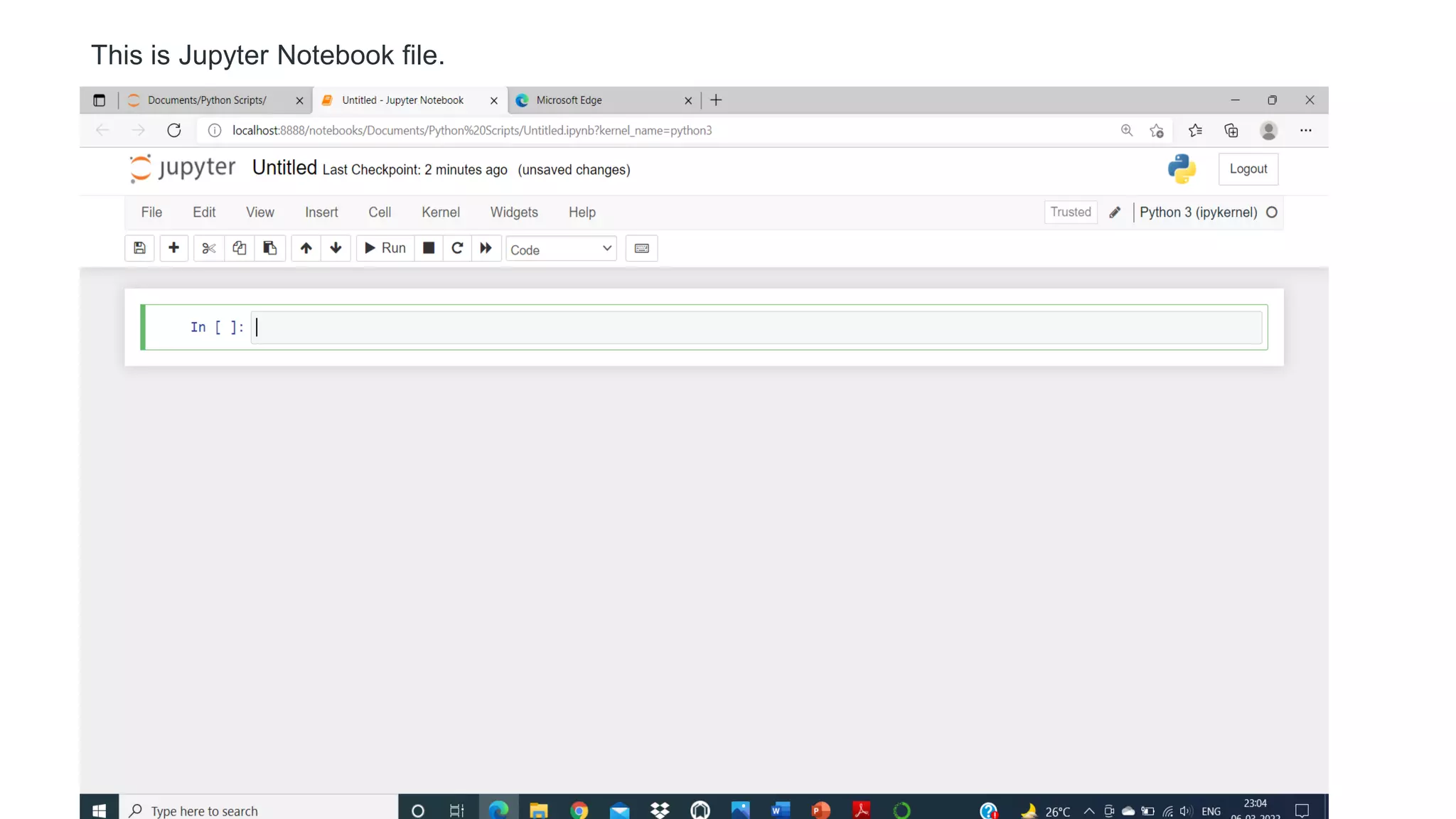 This is Jupyter Notebook file.
 