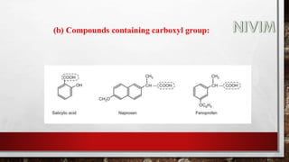 (b) Compounds containing carboxyl group:
 