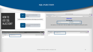 P.RAMA SANTOSH NAIDU, MVGR(A)-CSE 38
SQL INJECTION
 