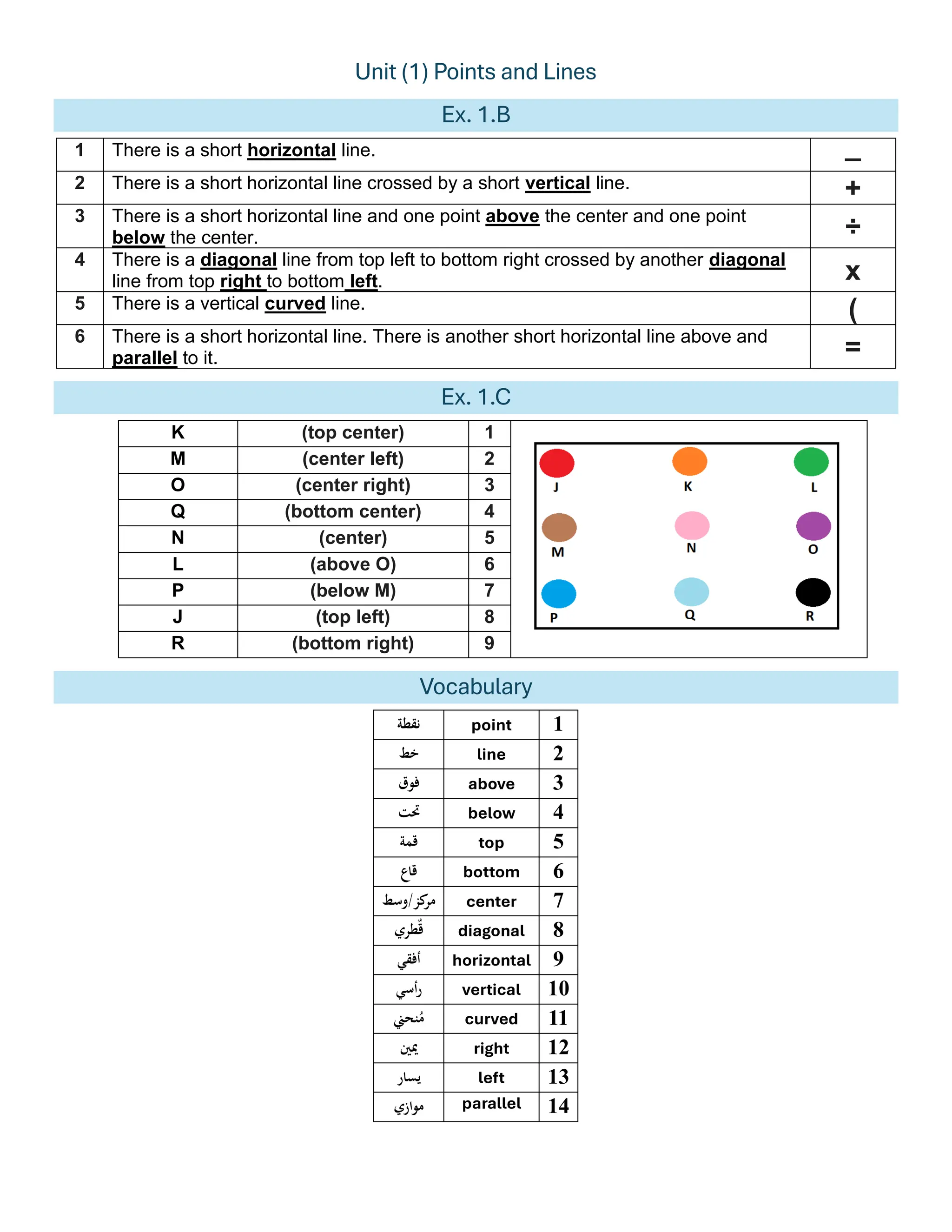 Unit-1 Technical English -Points and Lines | PDF