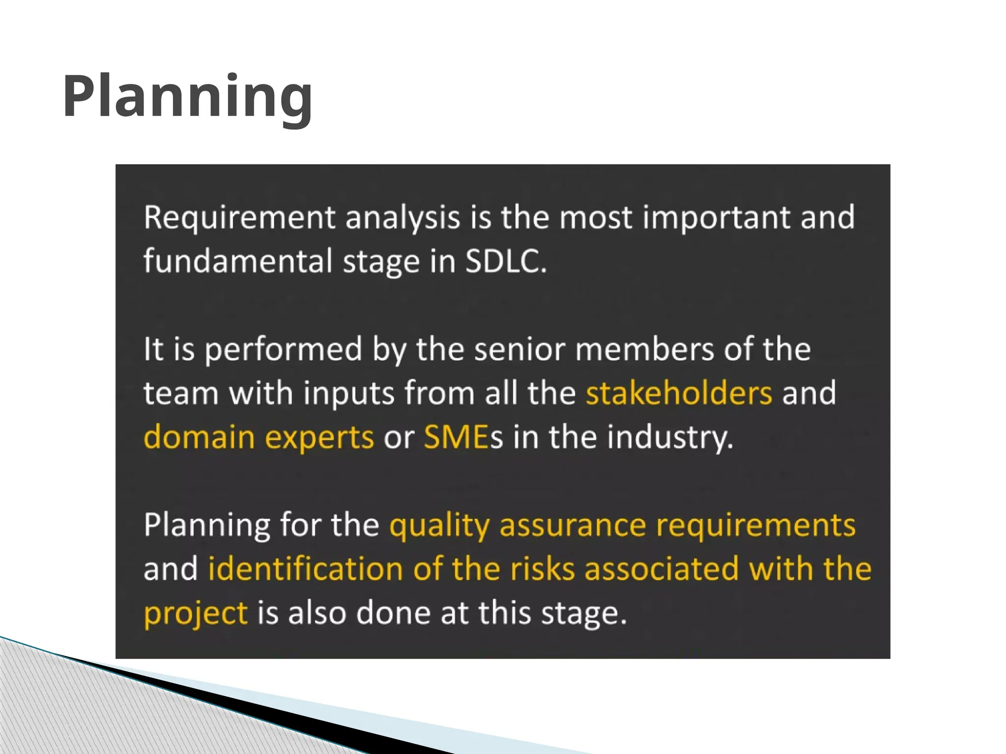 Planning
 