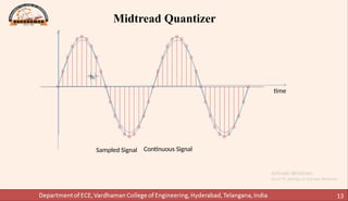 Mid Thread Quantizer Baseband Modulation Techniques - PCM, DPCM, DM | PPTX