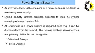 Introduction to Power system operation & control | PPTX