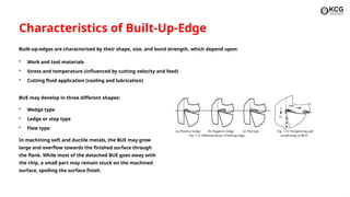 Mechanics of chip formation, forces in machining, Types of chips ...