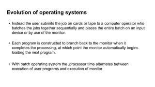Branch Operating System Overview and basics of Operating systems part 1 | PDF