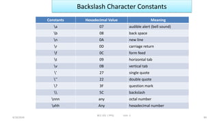 Unit 1 pps btech 1 st year programming for problem solving | PDF