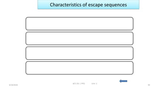 Unit 1 pps btech 1 st year programming for problem solving | PDF