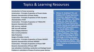 Power electronics, power diode's, MOSFET ,igbt | PPTX