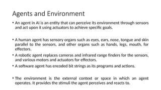 AI -Basics of artificial intelligence lecture notes | PPTX
