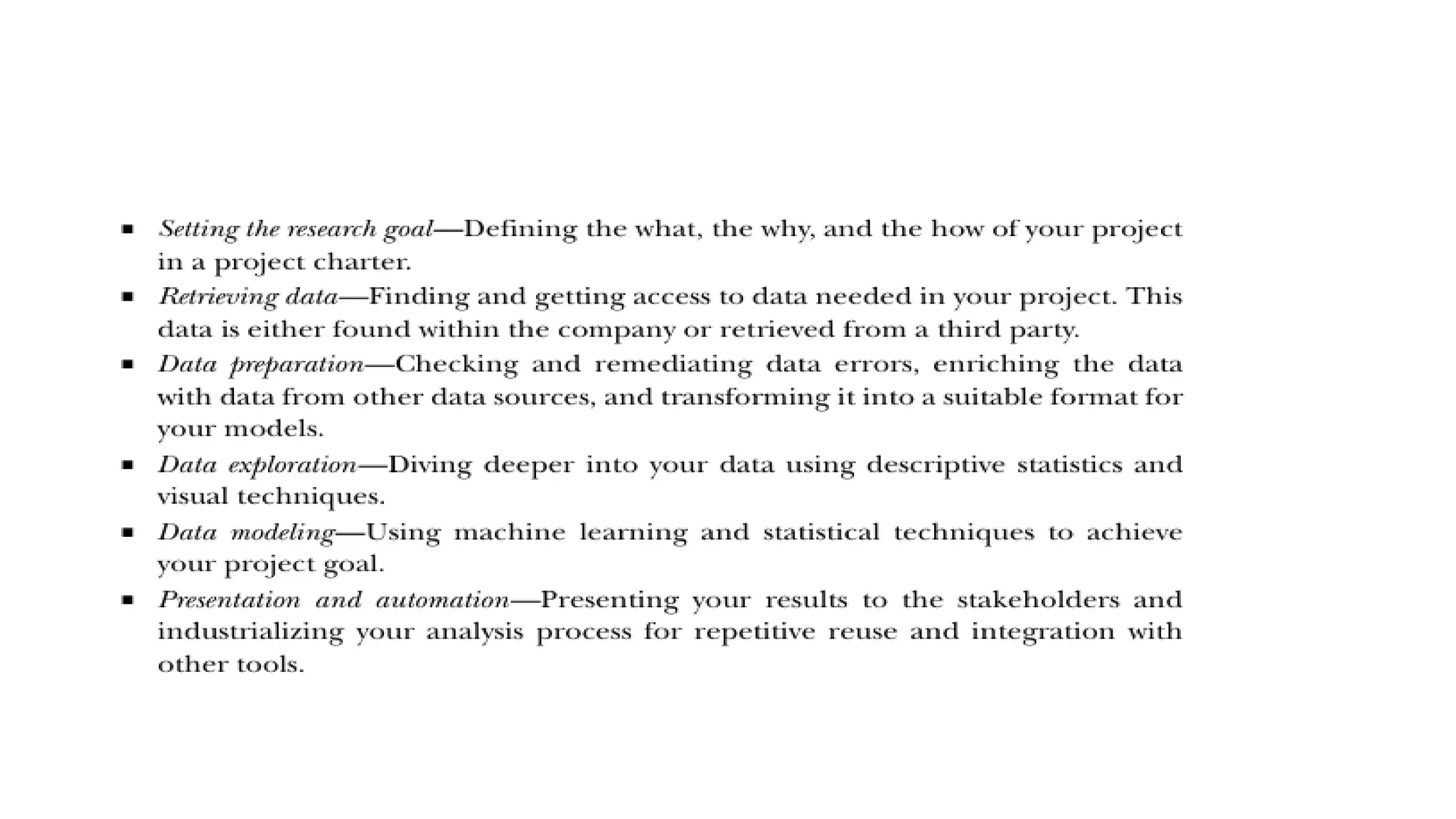 unit-1 data analytics data science Process steps