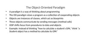 Thinking In Objects Java Program Java Fundmentals and OOPs concepts UNIT-1.pptx