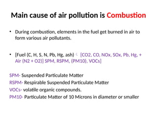 Unit-1 - Air pollution and control engineering | PPTX