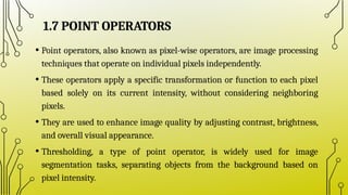 Overview of Computer Vision and its applications | PPTX