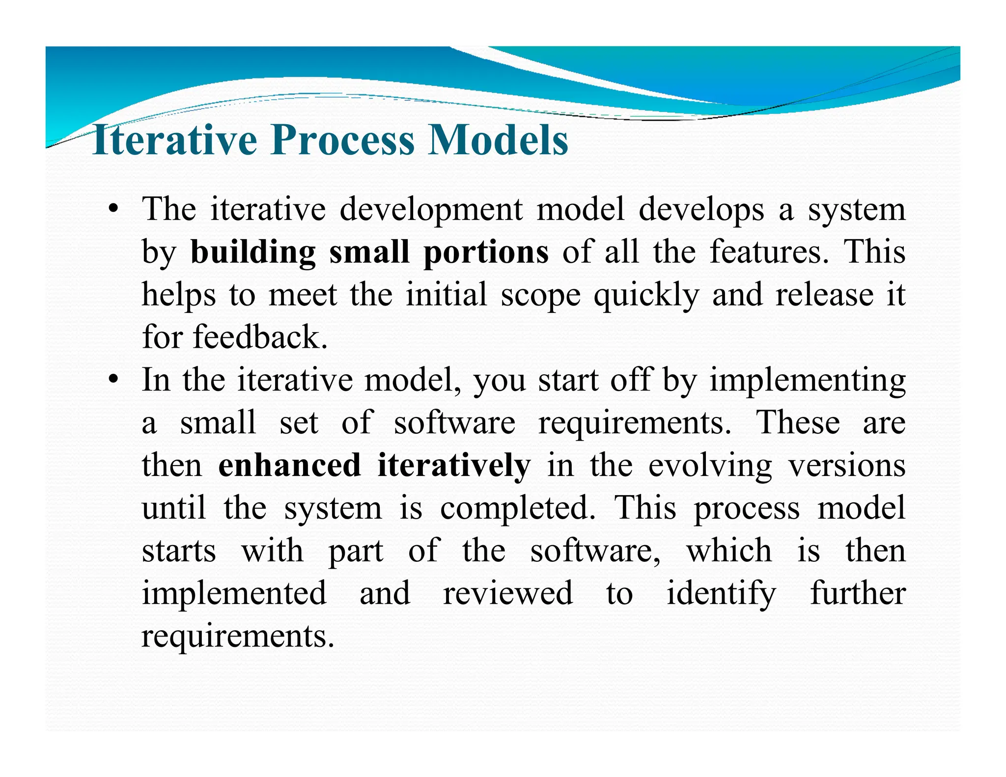 Software Engineering Perspective and Specialized Process Models | PDF ...