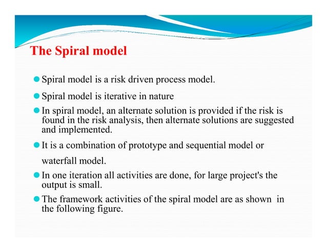 Software Engineering Perspective and Specialized Process Models | PDF ...