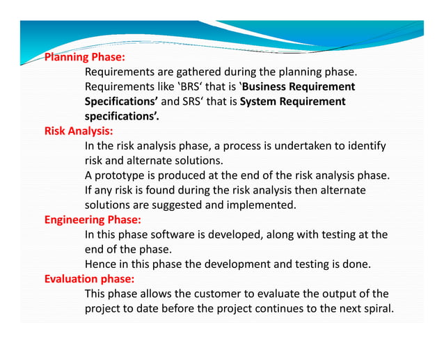 Software Engineering Perspective and Specialized Process Models | PDF ...