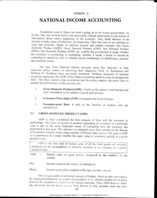 NATIONAL INCOME ACCOUNTING
Downloaded by 08 Ajay Halder 11- C (ajayhalder149@gmail.com)
lOMoARcPSD|24060133
 