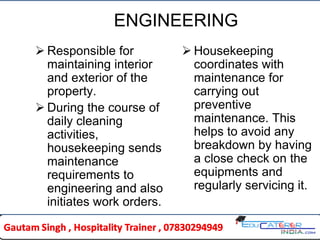 Engineering Control Examples Housekeeping Unit 1-a.introduction-of-hotel-and-housekeeping-department. | PDF