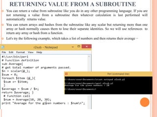 Unit 1-array,lists and hashes | PPTX
