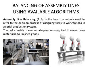 Unit 1-automation of assembly lines | PPTX