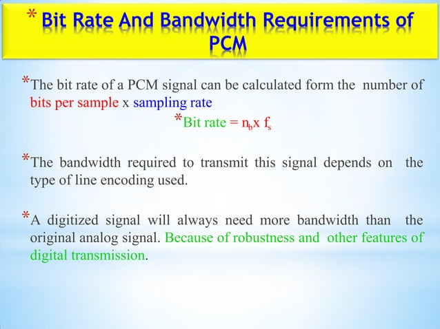 Base band transmission | PPT