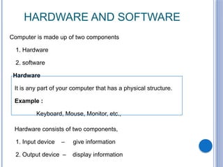 Basic concepts of computer... h | PPTX