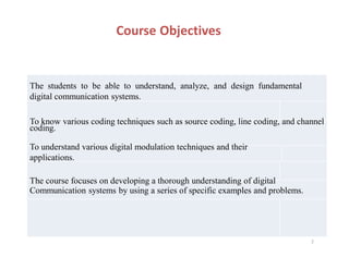 Digital communication systems document notes | PDF