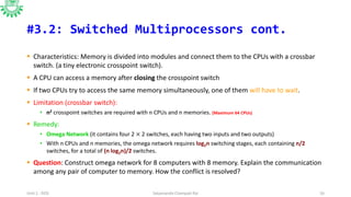 Computer Memory Switches Introduction to Distributed operating system | PPTX