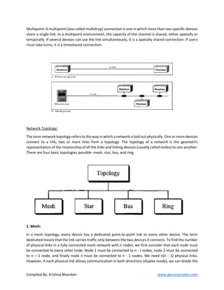 computer network notes with full details | PDF