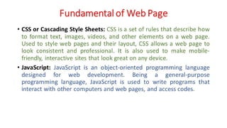 Unit - 1 - Introduction to Web Design