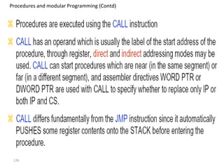Procedures and modular Programming (Contd) 
126 
 