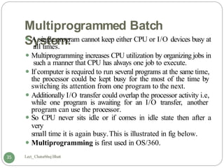 Operating System overview(Unit-1)- operating system types , types of ...