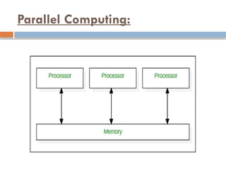 Parallel Computing:
 