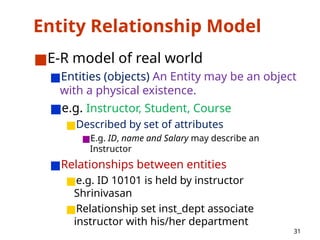 Introduction to Databases and ER Model, Relational Model and SQL | PPTX