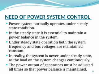 Power System Operations UNIT-1-PPT-Introduction about Power System Operation and Control | PPTX