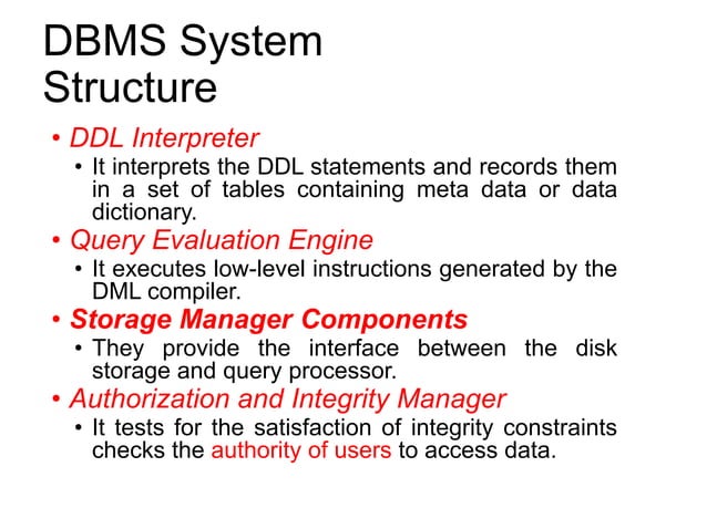 Database Management System Course Material | PPT