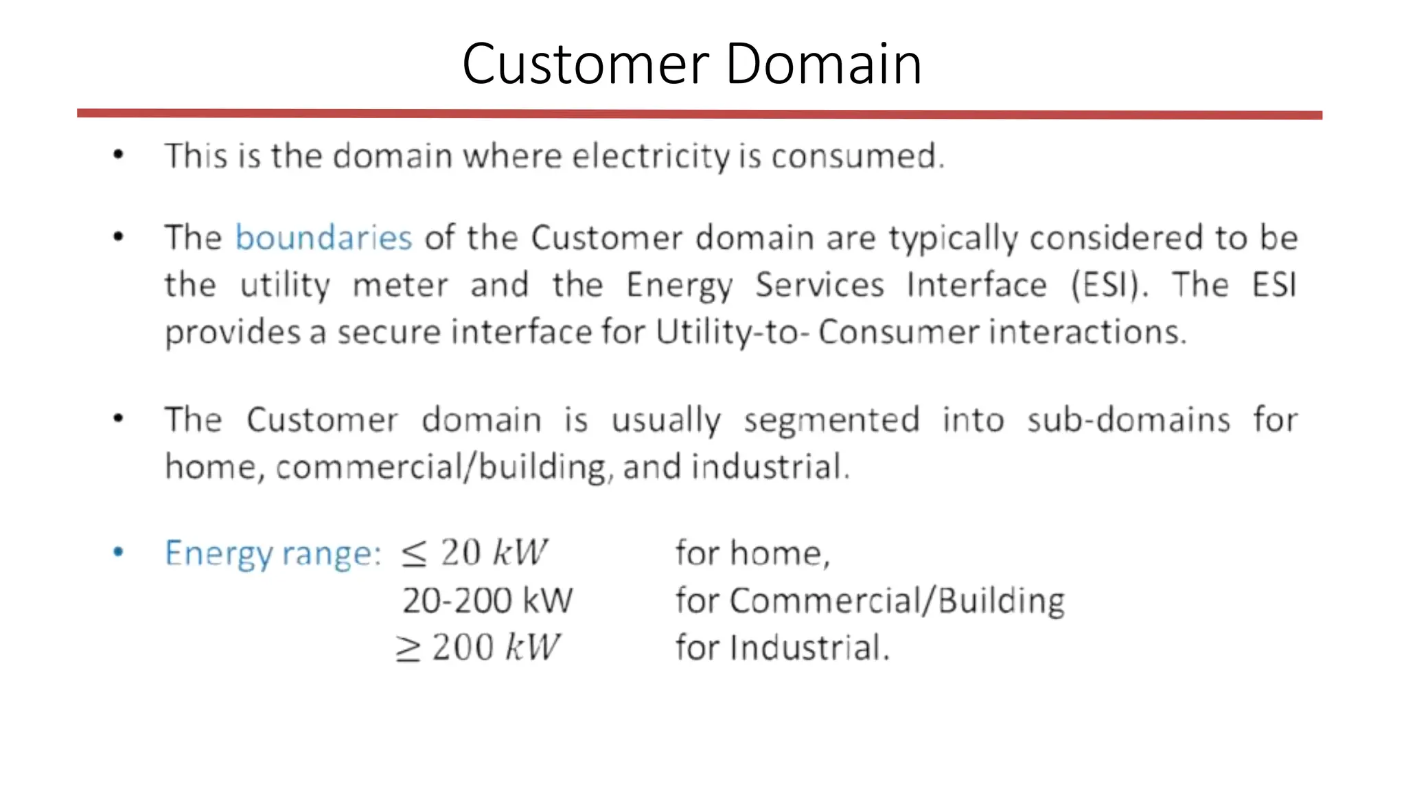 Customer Domain
 
