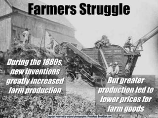Robber BaronsThe 19th century term for a businessman or banker who dominated a respective industry and amassed huge personal fortunes, typically by anti-competitive or unfair business practices.Examples:Andrew Carnegie (steel)  U.S. Steel