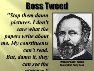 What are kickbacks?A Kickback is the illegal practice of getting contract workers hired by the bosses to overcharge the city for their services. Then the overpayment would be split between  the city boss and the contract-worker How did the bosses use kickbacks for their own personal gain?The bosses would enrich themselves as well as the machine