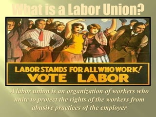 Coming up Next…The Birth of Unions